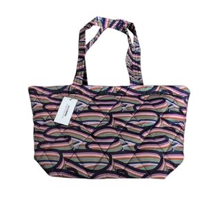 Vera Bradley Outlet Ultralight Small East West Tote in Retro Ribbons
